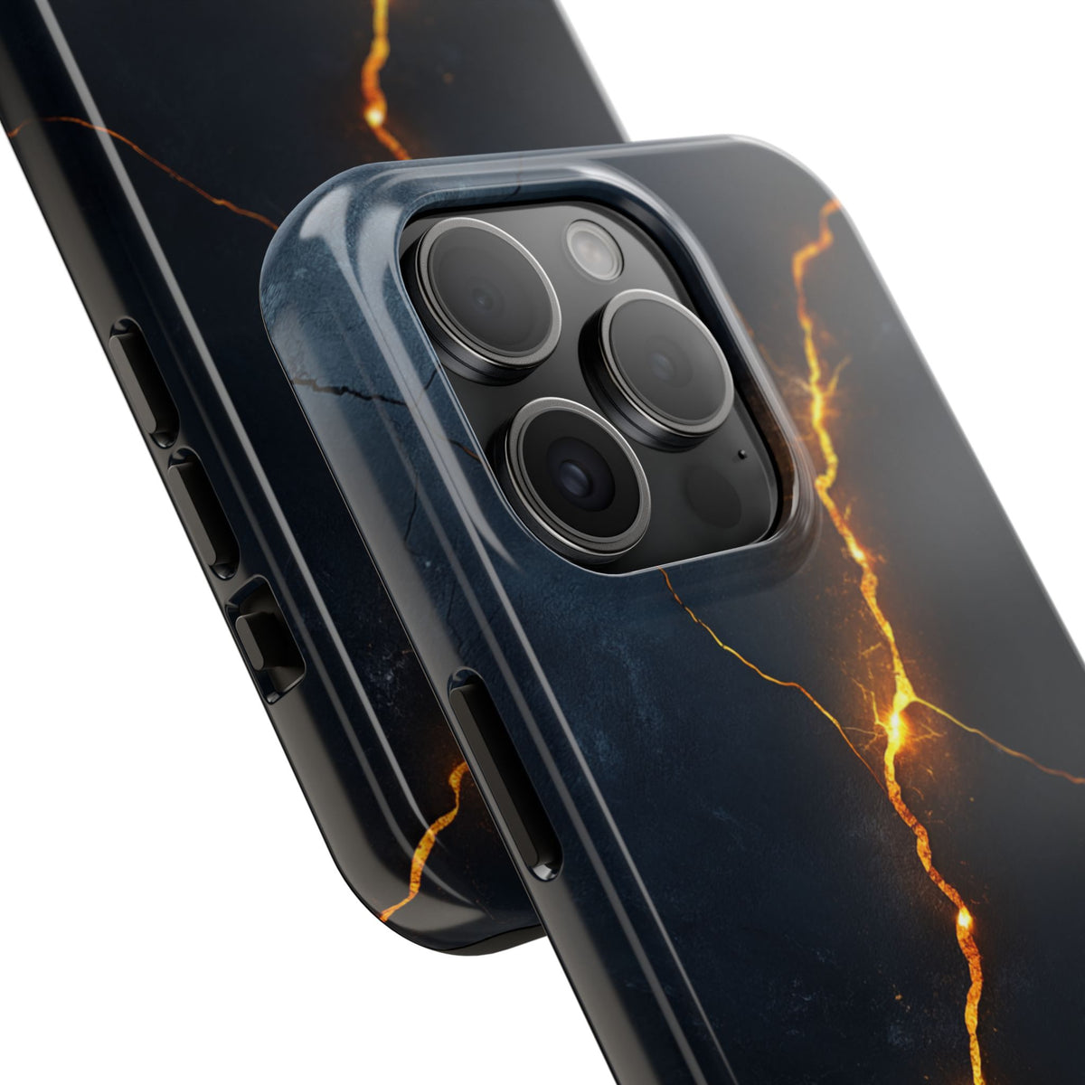 Fundas Premium MINUX para iPhone y Samsung Galaxy - Electric Gold Vein