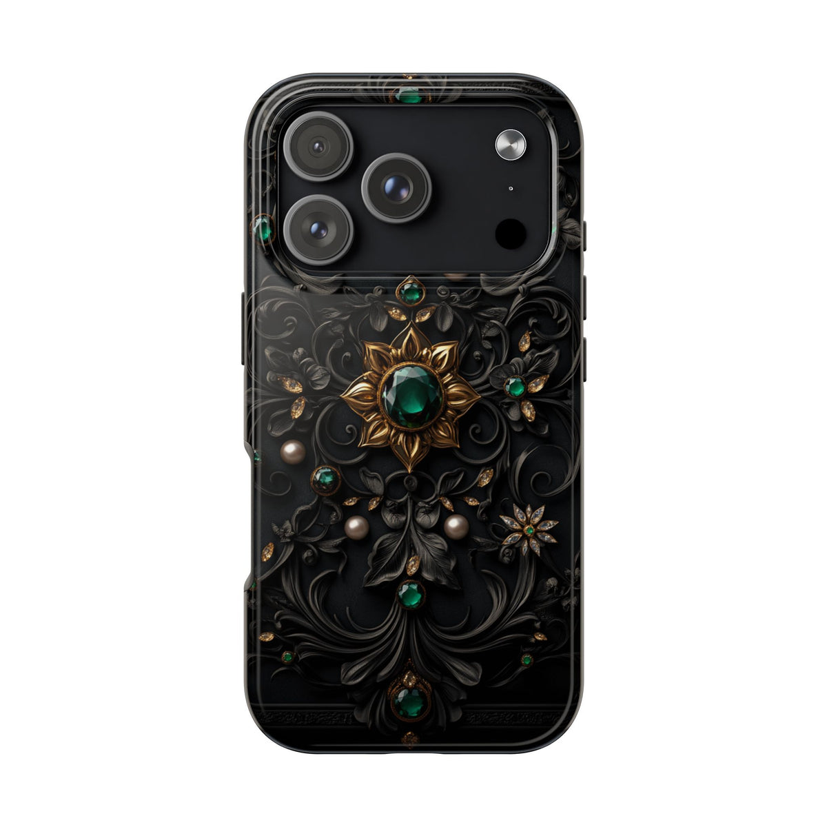Fundas Premium MINUX para iPhone y Samsung Galaxy - Emerald Gothic Relic