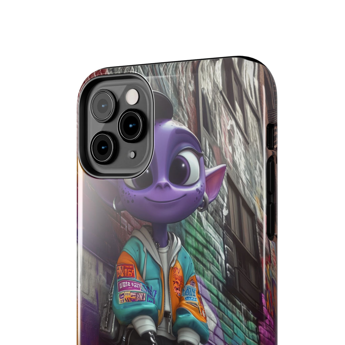 Funda Premium MINUX para iPhone y Samsung Galaxy - Purple Alien