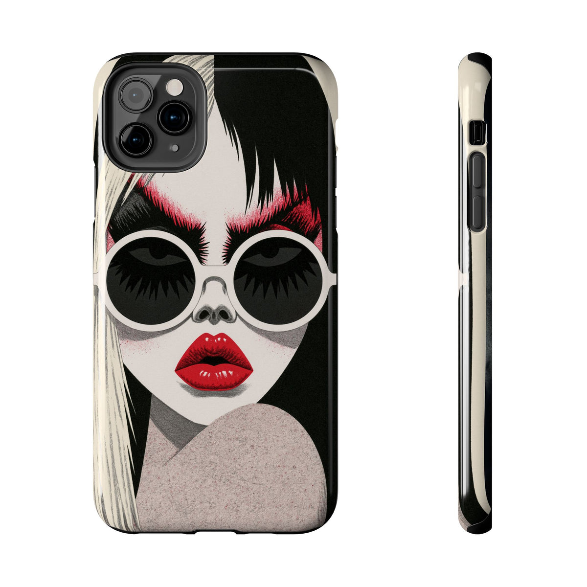 Fundas Premium MINUX para iPhone y Samsung Galaxy - Midnight Red Glasses