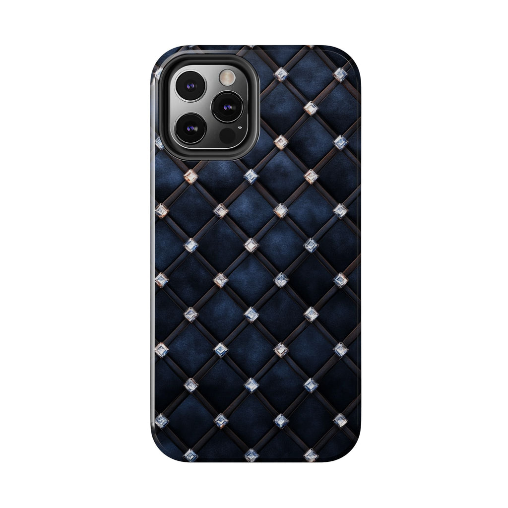 Fundas Premium MINUX para iPhone y Samsung Galaxy - Midnight Diamond Quilt