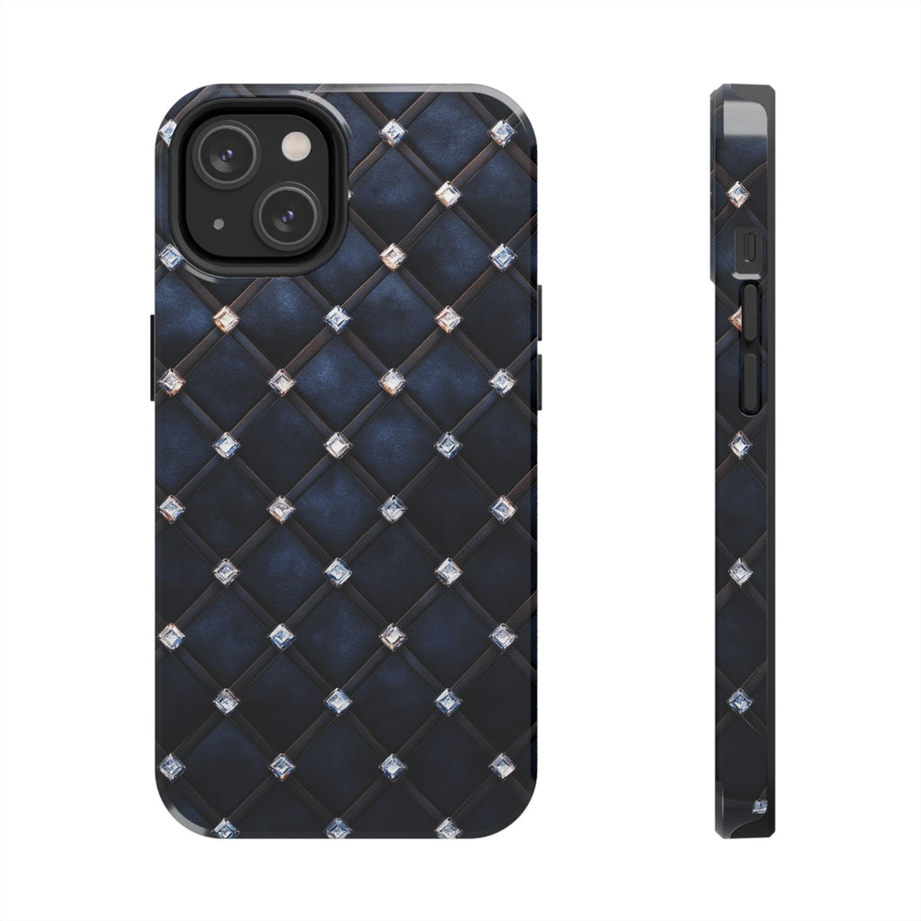Fundas Premium MINUX para iPhone y Samsung Galaxy - Midnight Diamond Quilt