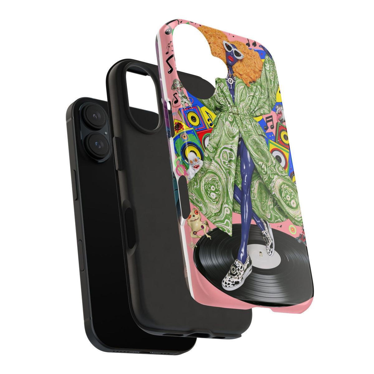 Fundas Premium MINUX para iPhone y Samsung Galaxy - Neon Tech Creature