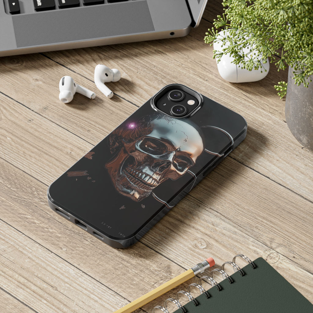 Funda Premium MINUX para iPhone y Samsung Galaxy - Iron Skull 002