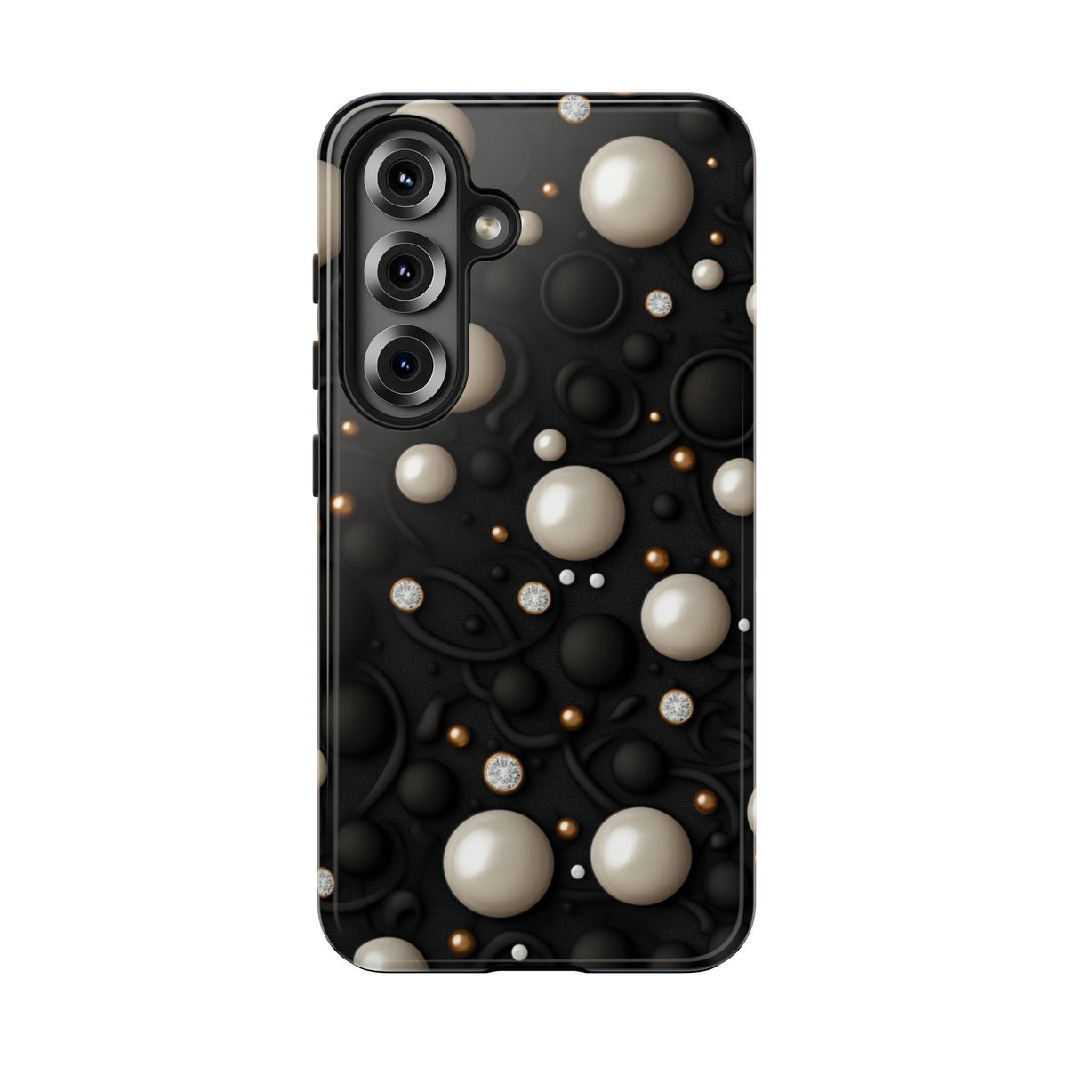 Fundas Premium MINUX para iPhone y Samsung Galaxy - Ivory Pearl Obsidian