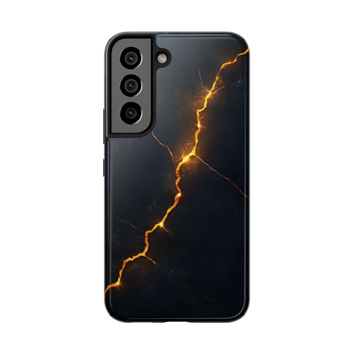Fundas Premium MINUX para iPhone y Samsung Galaxy - Electric Gold Vein
