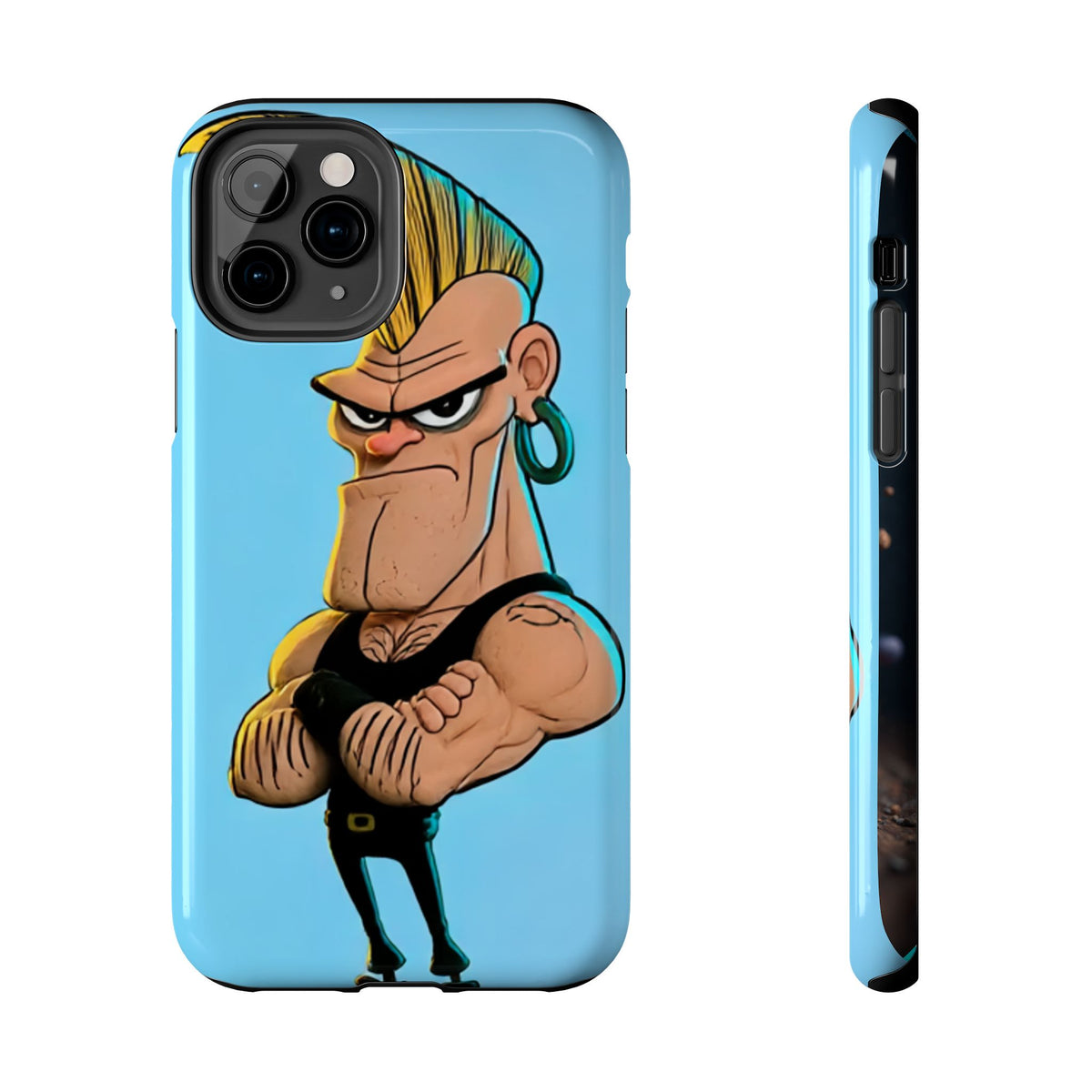Funda Premium MINUX para iPhone y Samsung Galaxy - Golden Punk