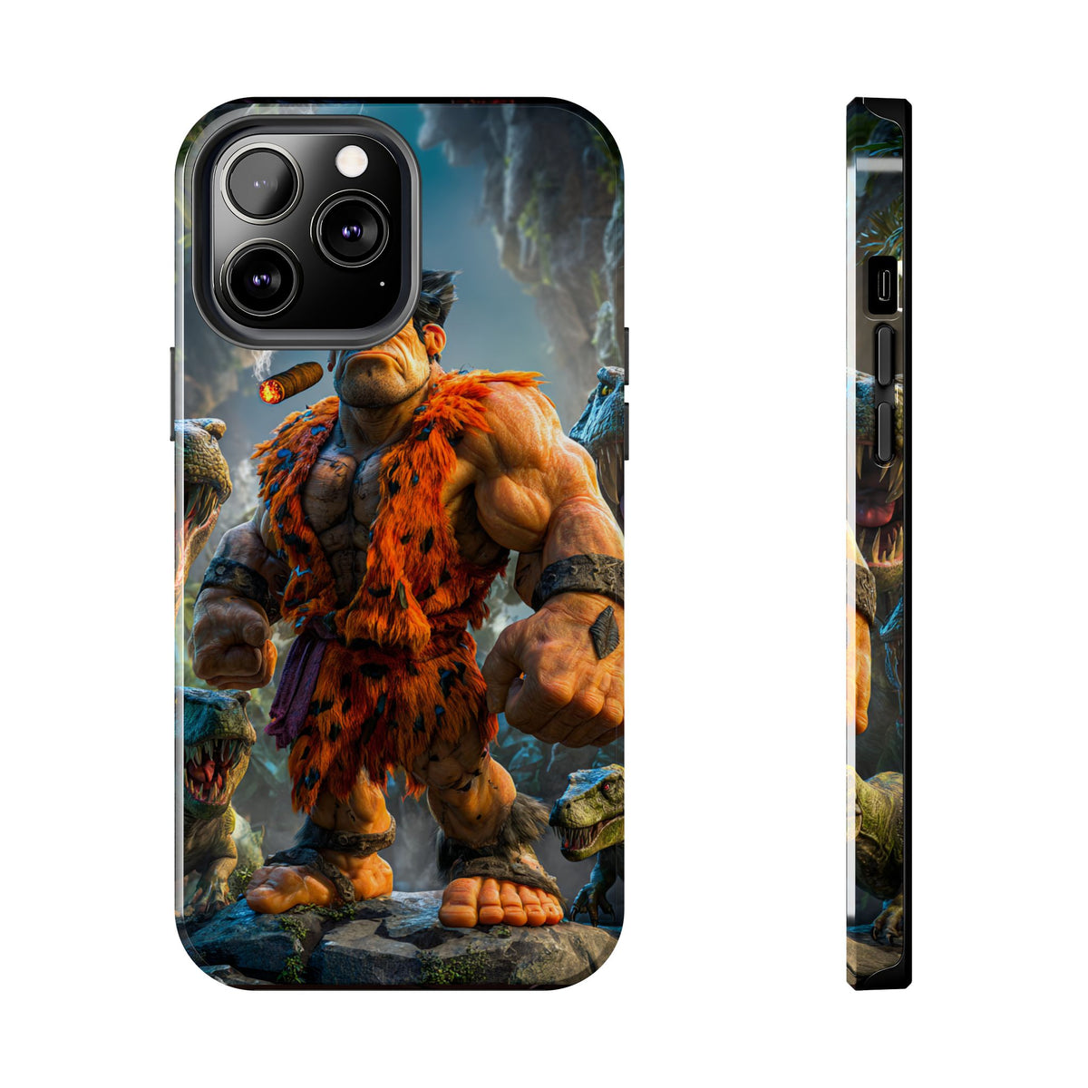 Funda Premium MINUX para iPhone y Samsung Galaxy - Caveman 002