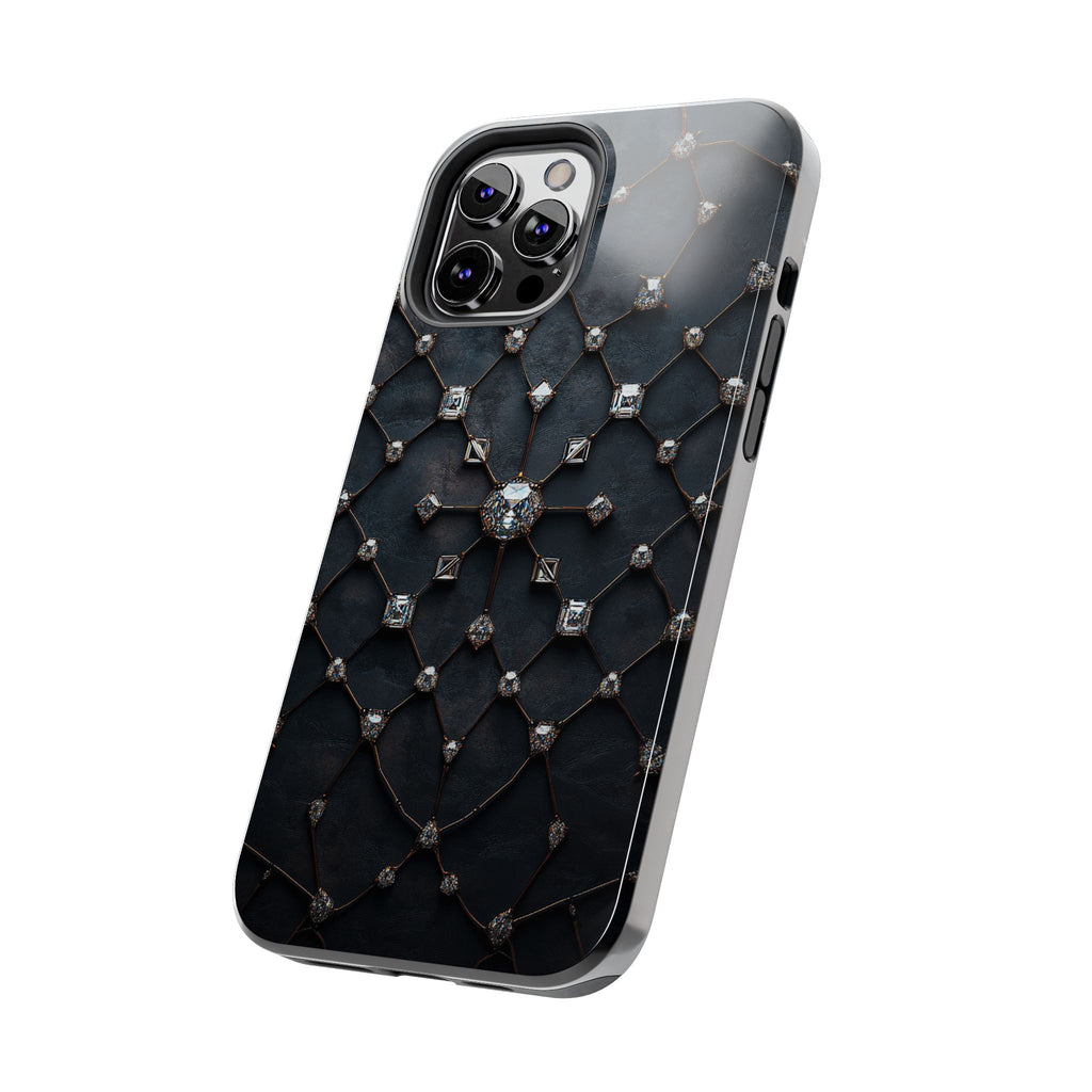 Fundas Premium MINUX para iPhone y Samsung Galaxy - Obsidian Diamond Filigree