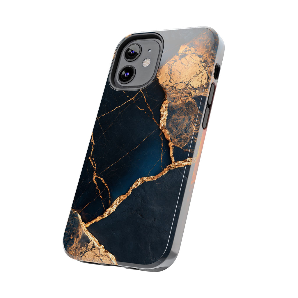 Funda Premium MINUX para iPhone y Samsung Galaxy - Golden Marble