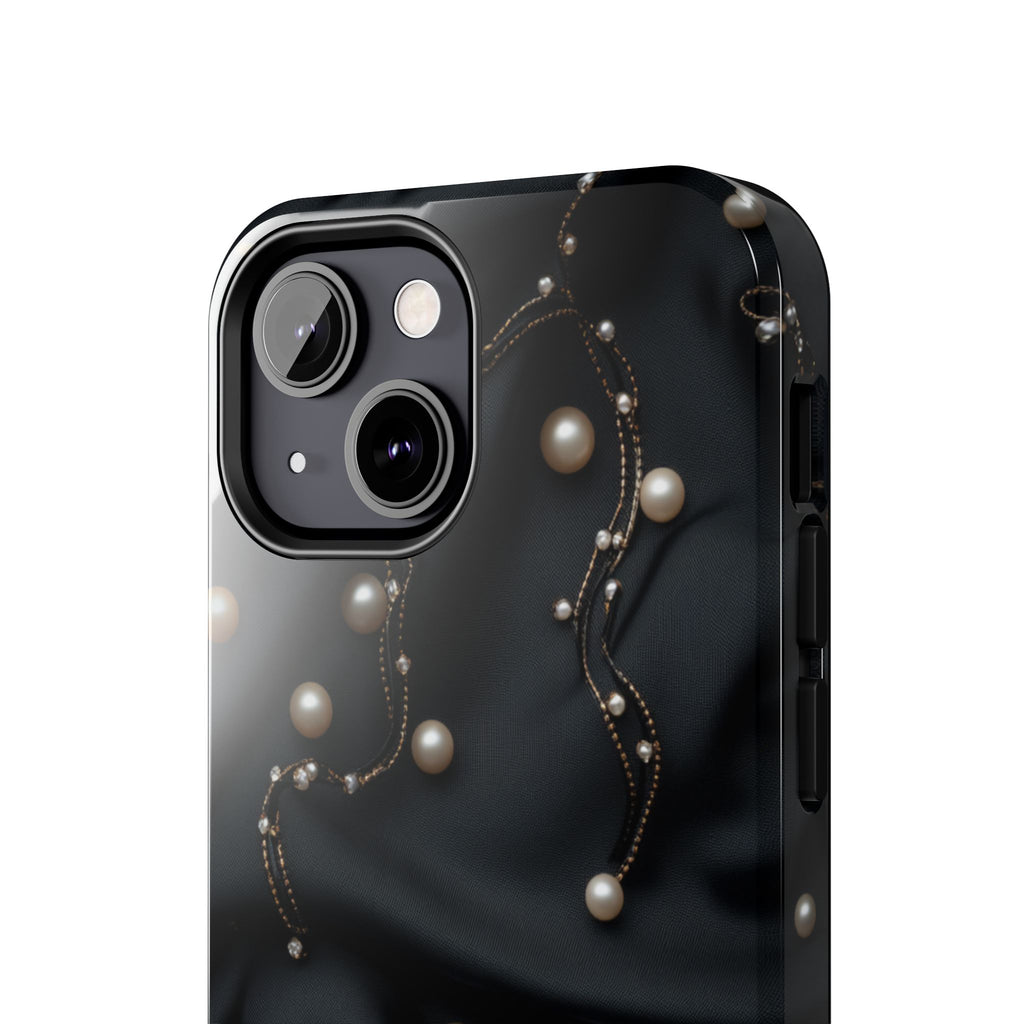 Fundas Premium MINUX para iPhone y Samsung Galaxy - Pearl Chain Velvet