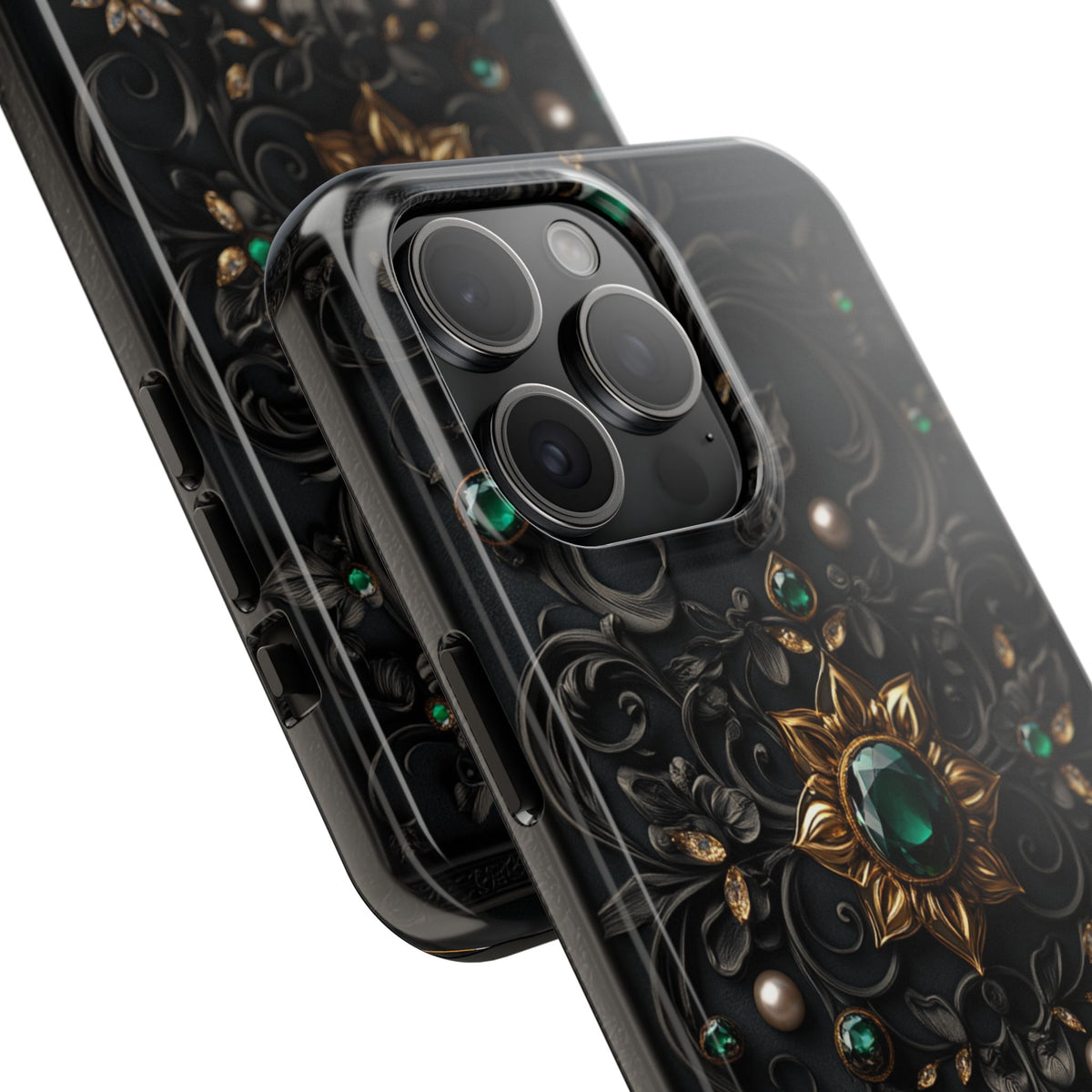 Fundas Premium MINUX para iPhone y Samsung Galaxy - Emerald Gothic Relic