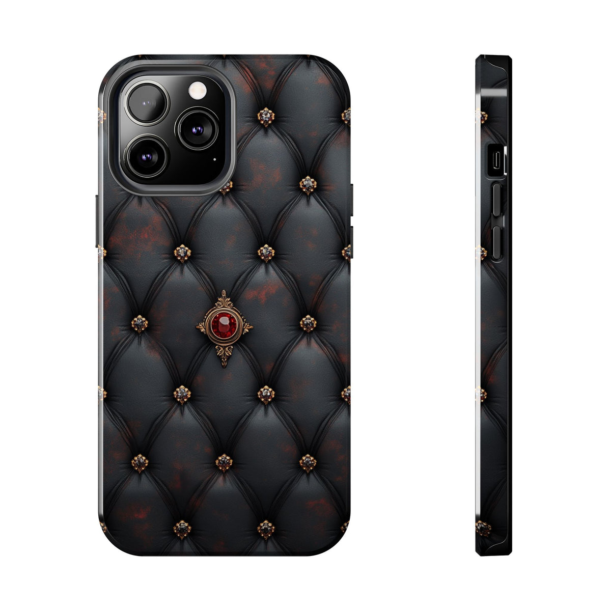 Fundas Premium MINUX para iPhone y Samsung Galaxy - Ruby Buttoned Velvet