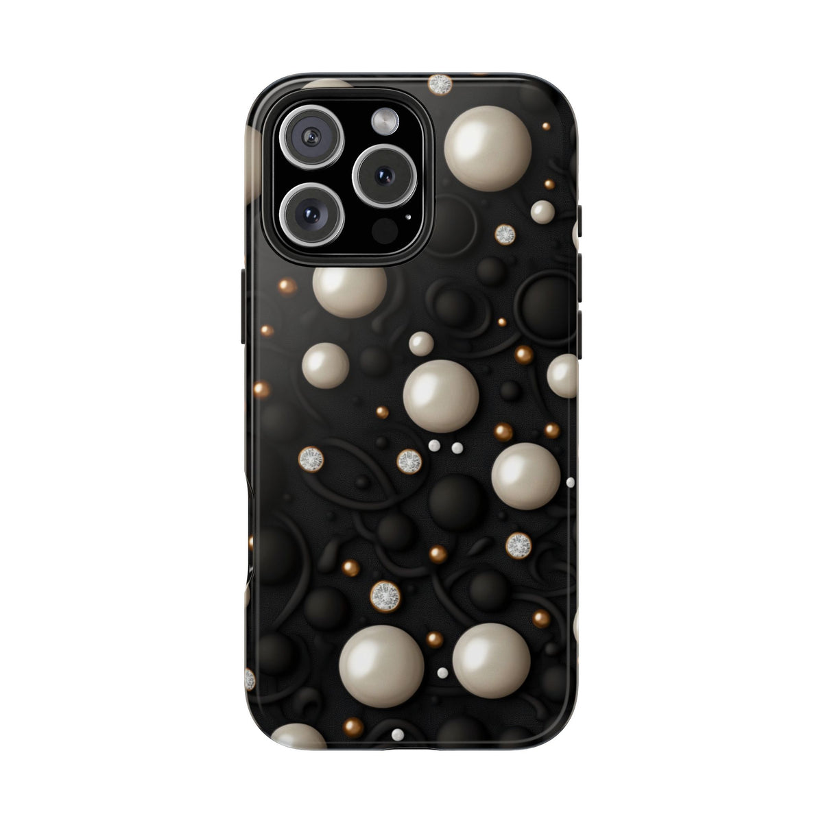 Fundas Premium MINUX para iPhone y Samsung Galaxy - Ivory Pearl Obsidian