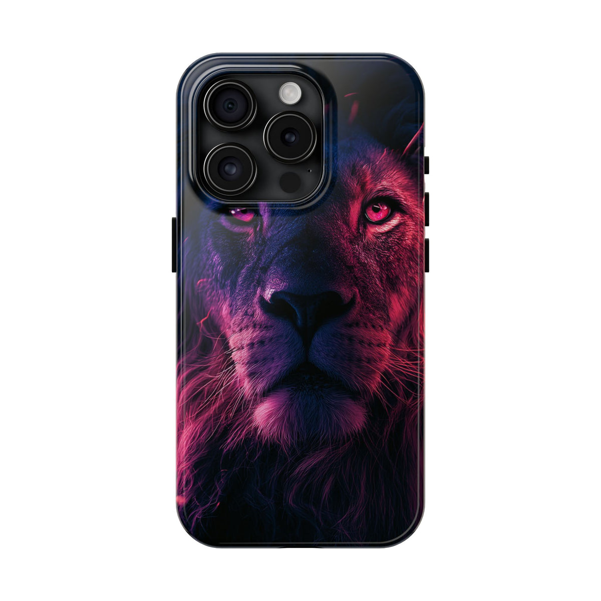 Funda Premium MINUX para iPhone y Samsung Galaxy - Neon lion