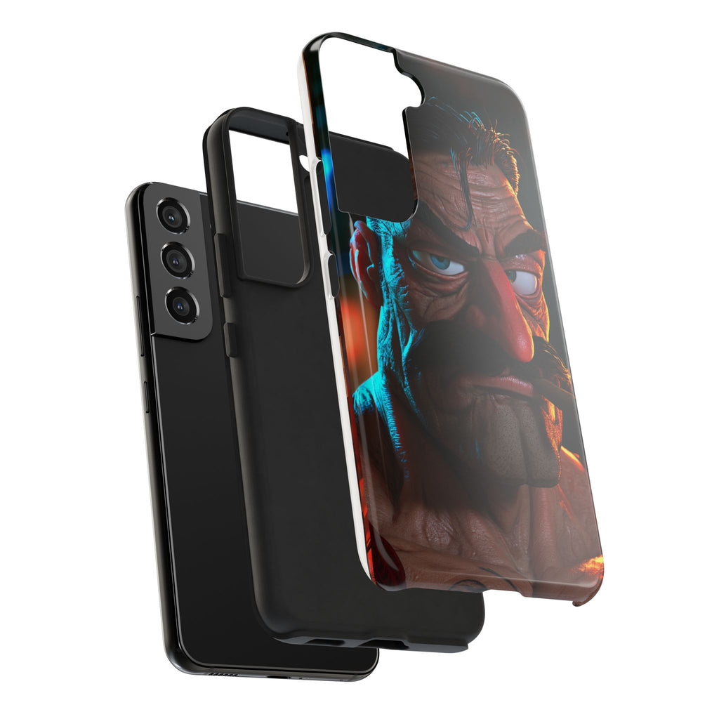 Funda Premium MINUX para iPhone y Samsung Galaxy - 3D Mustache Man 002