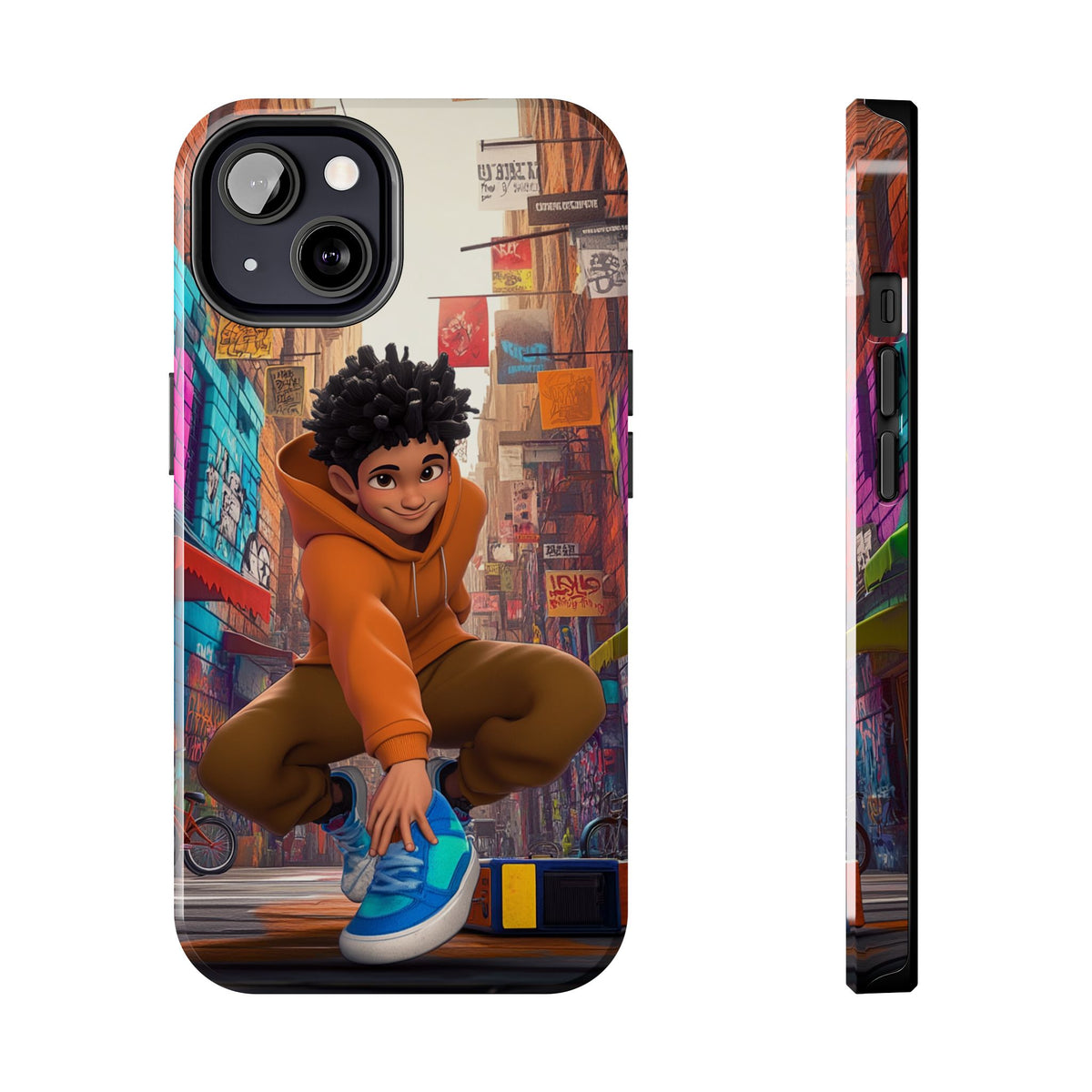 Funda Premium MINUX para iPhone y Samsung Galaxy - Street Kid 001