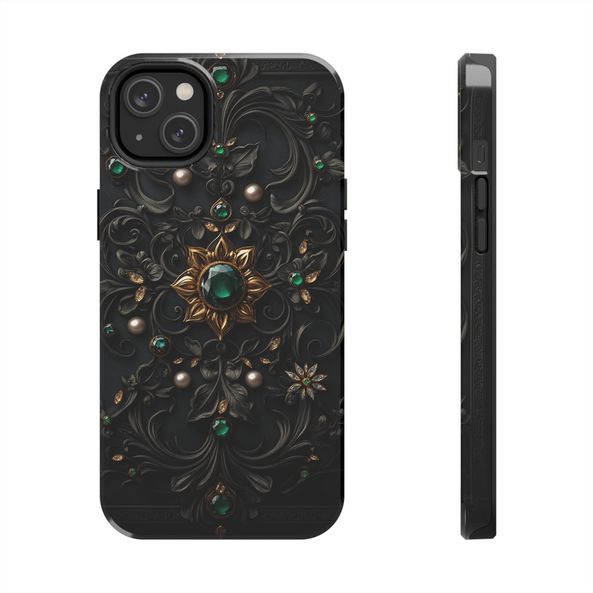 Fundas Premium MINUX para iPhone y Samsung Galaxy - Emerald Gothic Relic
