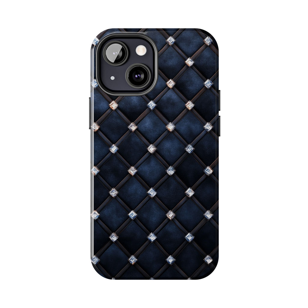 Fundas Premium MINUX para iPhone y Samsung Galaxy - Midnight Diamond Quilt