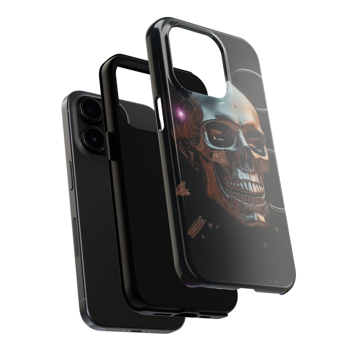 Funda Premium MINUX para iPhone y Samsung Galaxy - Iron Skull 002