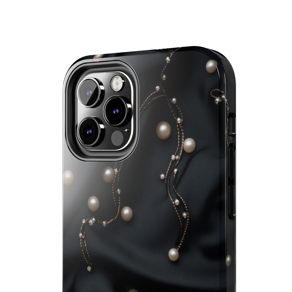 Fundas Premium MINUX para iPhone y Samsung Galaxy - Pearl Chain Velvet