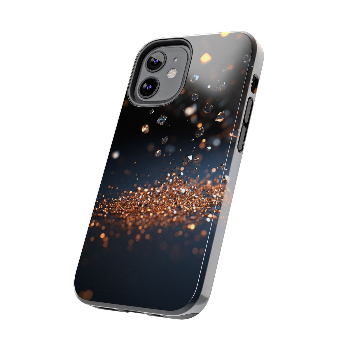 Fundas Premium MINUX para iPhone y Samsung Galaxy - Golden Diamond Dust