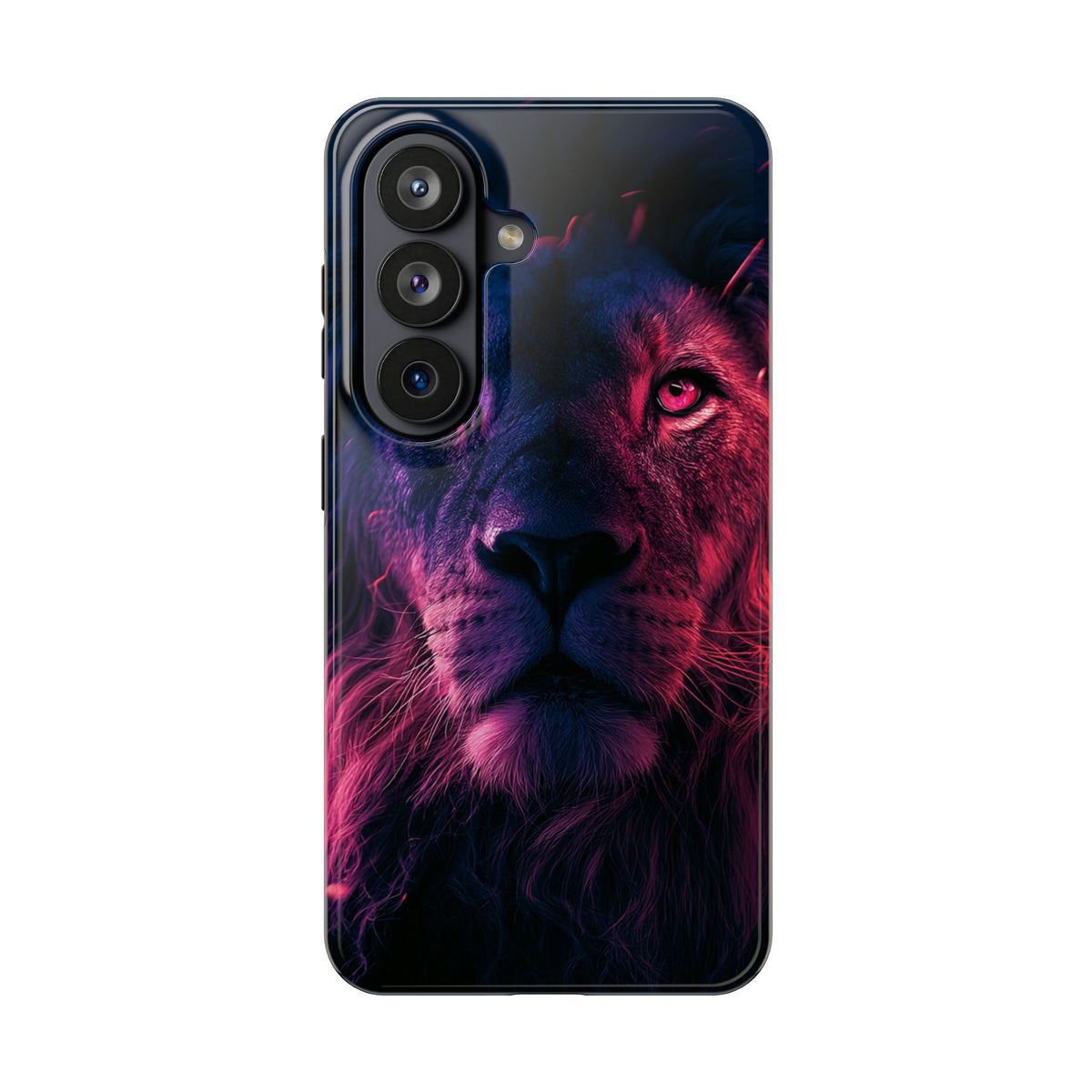 Funda Premium MINUX para iPhone y Samsung Galaxy - Neon lion