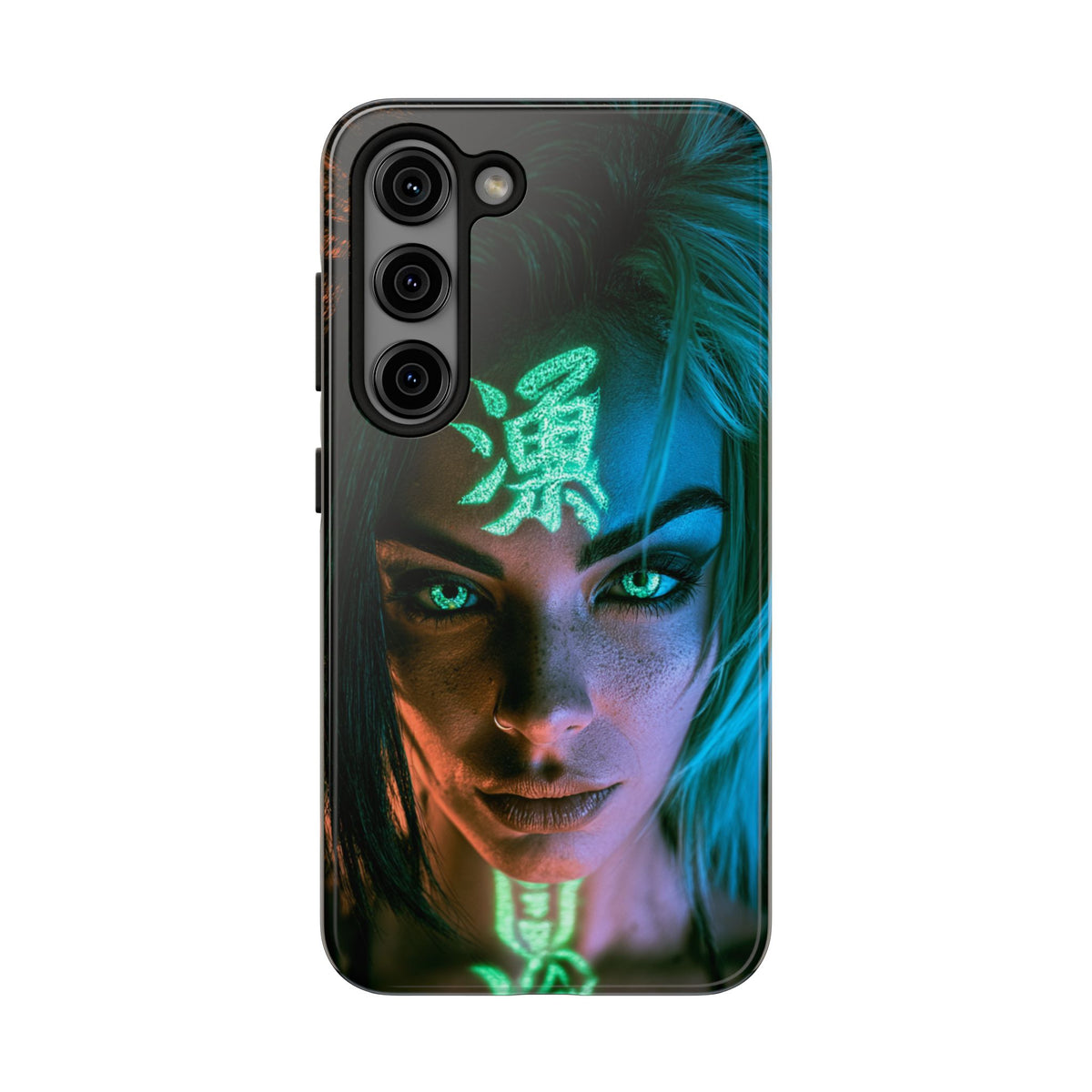 Funda Premium MINUX para iPhone y Samsung Galaxy - Neon girl 002