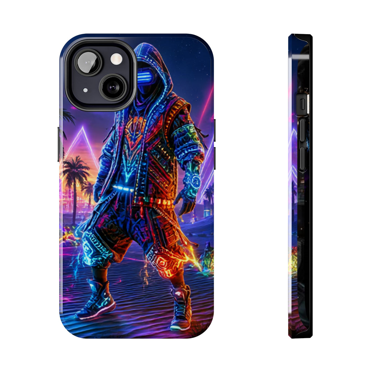 Funda Premium MINUX para iPhone y Samsung Galaxy - Cyberpunk Rave 002