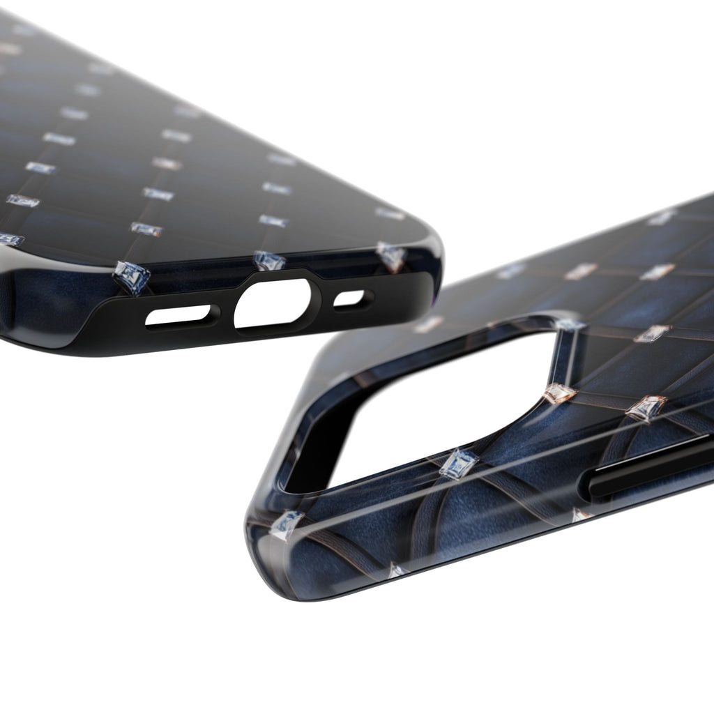 Fundas Premium MINUX para iPhone y Samsung Galaxy - Midnight Diamond Quilt