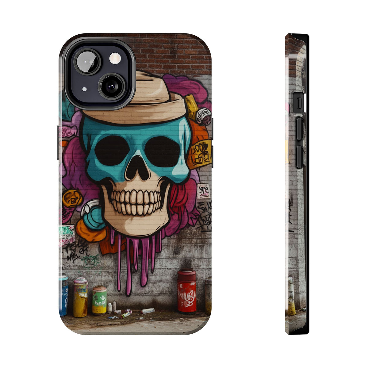 Funda Premium MINUX para iPhone y Samsung Galaxy - Graffiti Skull 002