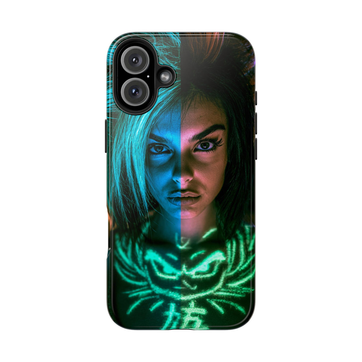 Funda Premium MINUX para iPhone y Samsung Galaxy - Neon girl 001