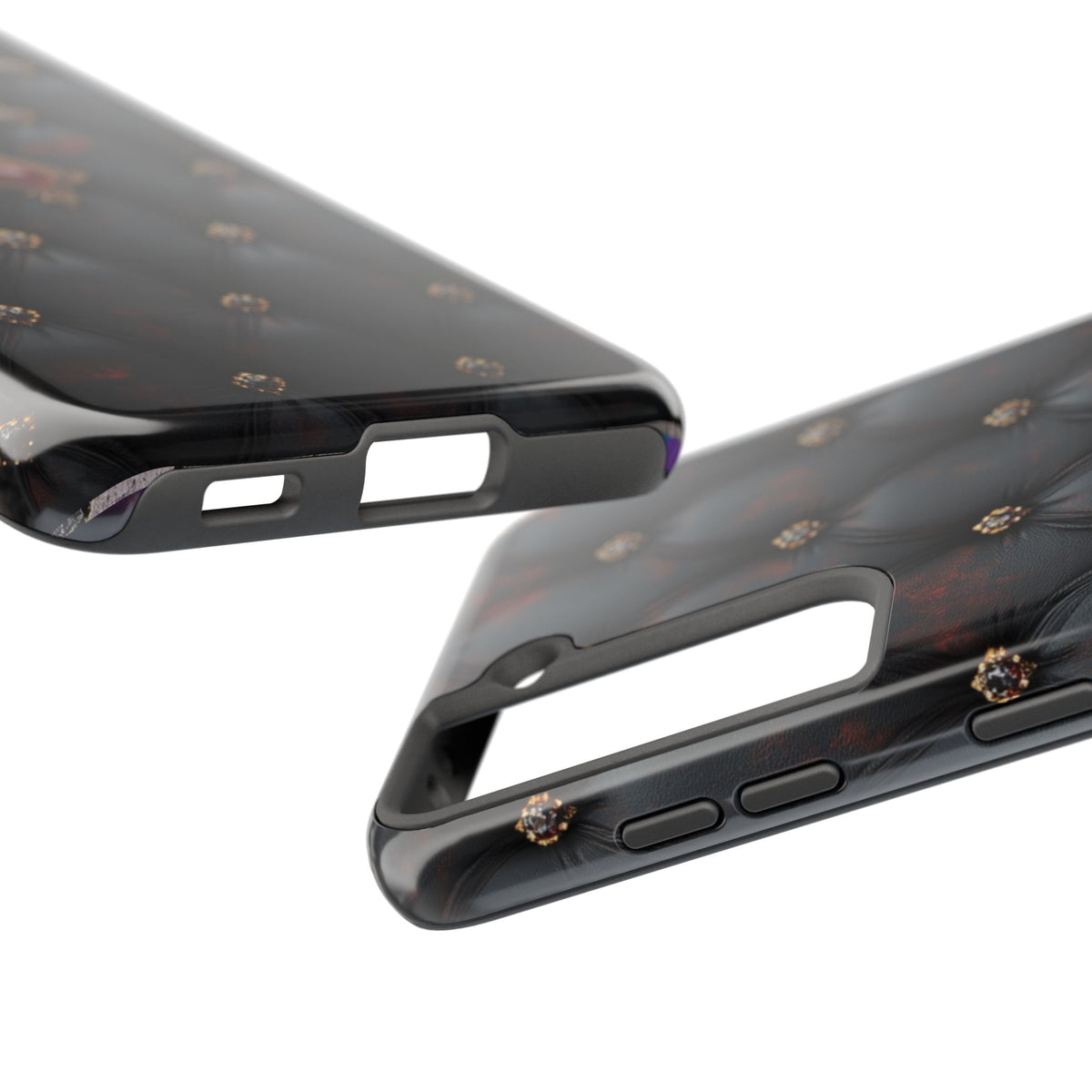 Fundas Premium MINUX para iPhone y Samsung Galaxy - Ruby Buttoned Velvet