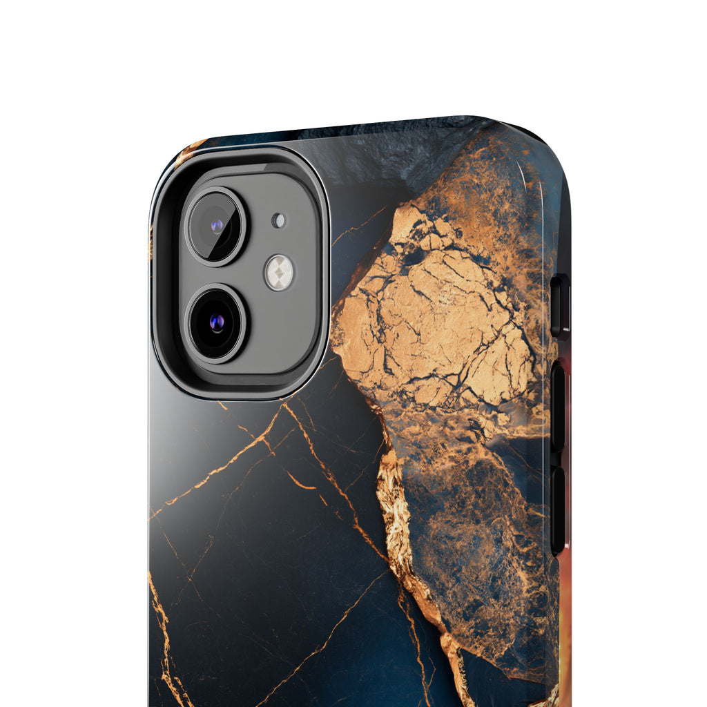 Funda Premium MINUX para iPhone y Samsung Galaxy - Golden Marble