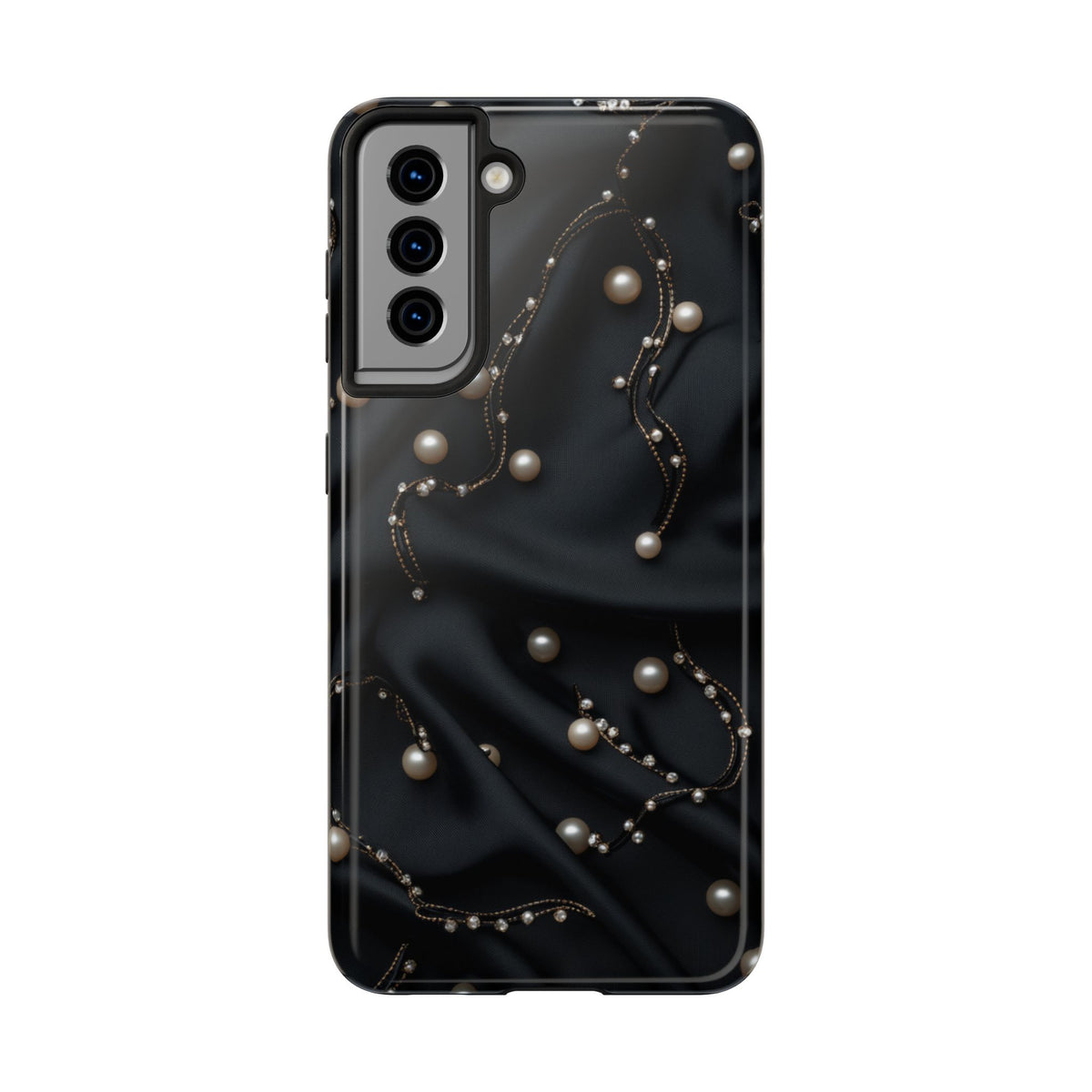 Fundas Premium MINUX para iPhone y Samsung Galaxy - Pearl Chain Velvet
