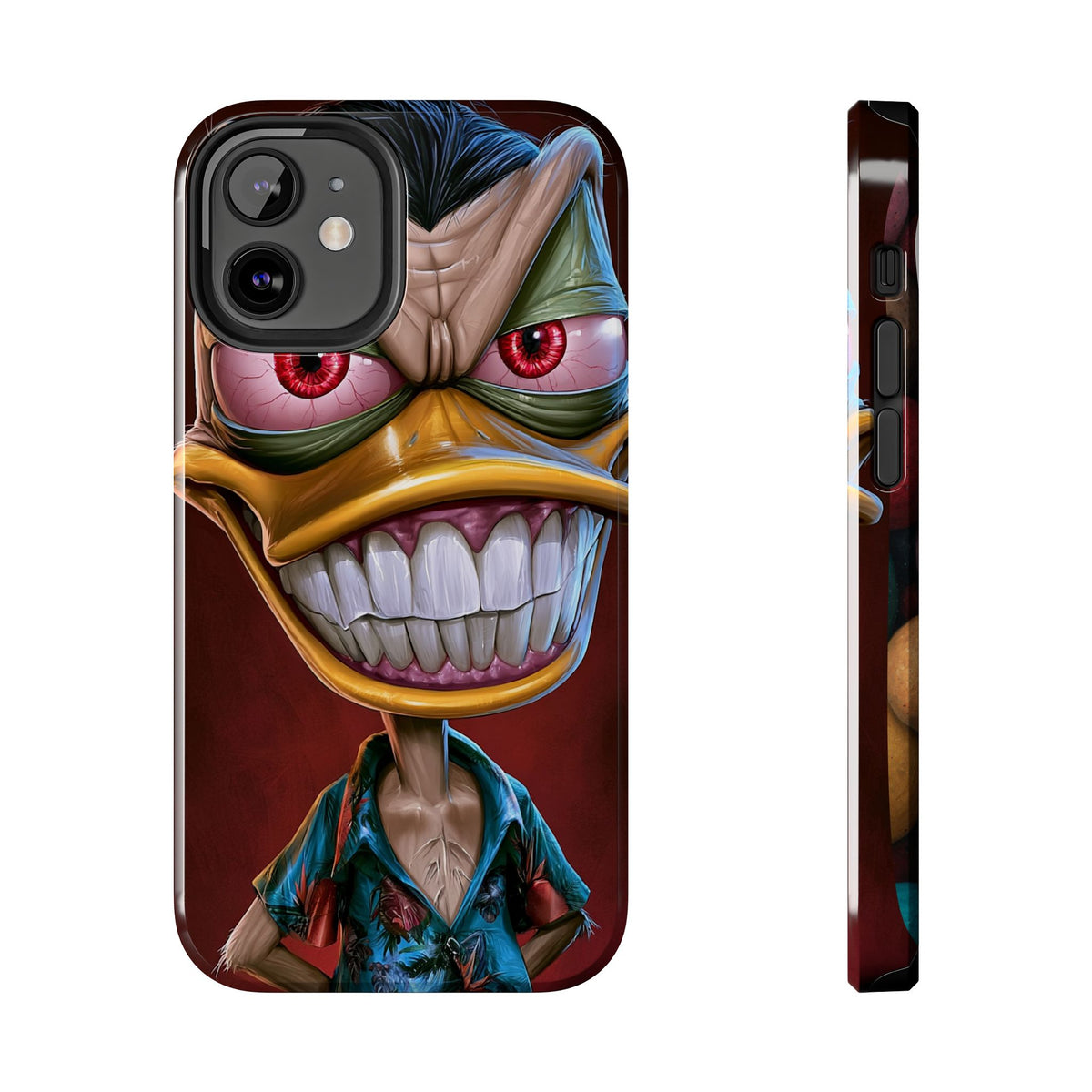 Funda Premium MINUX para iPhone y Samsung Galaxy - 3D Evil Duck 001