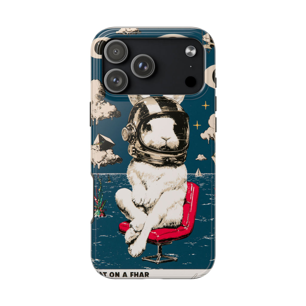 Fundas Premium MINUX para iPhone y Samsung Galaxy - Futuristic White Rabbit