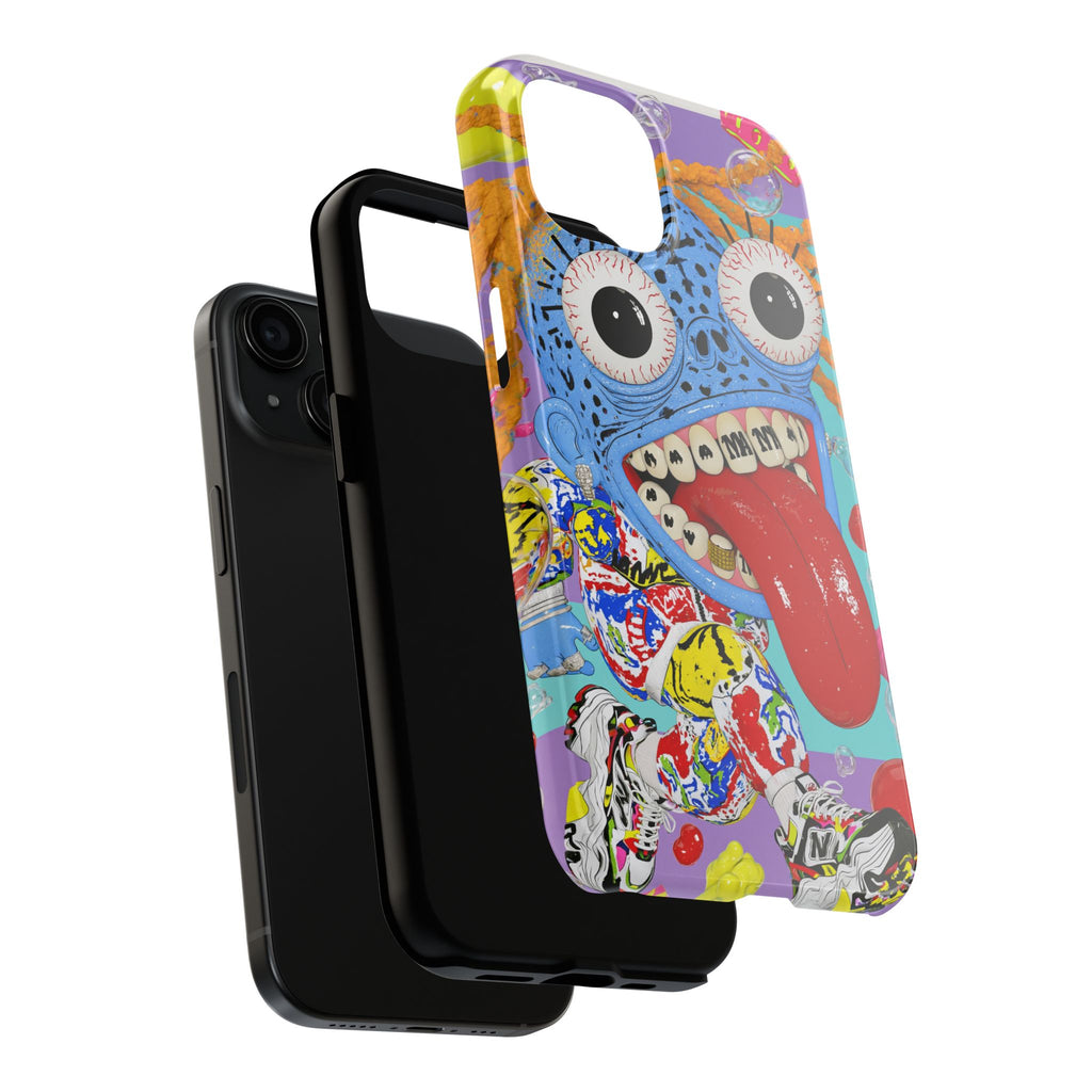 Fundas Premium MINUX para iPhone y Samsung Galaxy - Wild Neon Monster
