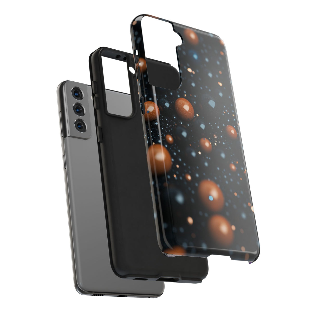 Fundas Premium MINUX para iPhone y Samsung Galaxy - Copper Pearl Constellation