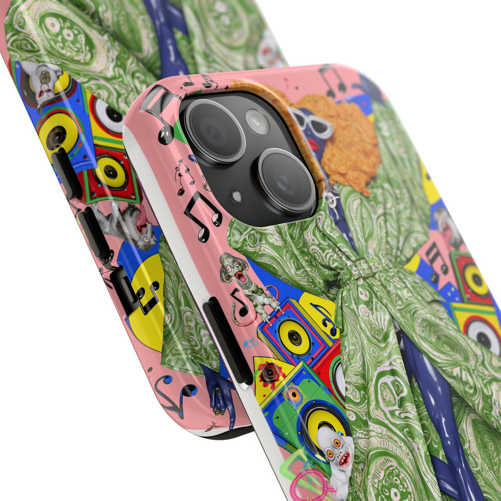 Fundas Premium MINUX para iPhone y Samsung Galaxy - Neon Tech Creature