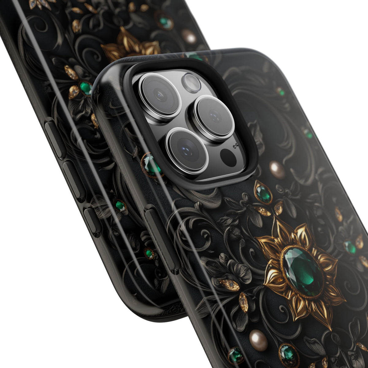 Fundas Premium MINUX para iPhone y Samsung Galaxy - Emerald Gothic Relic