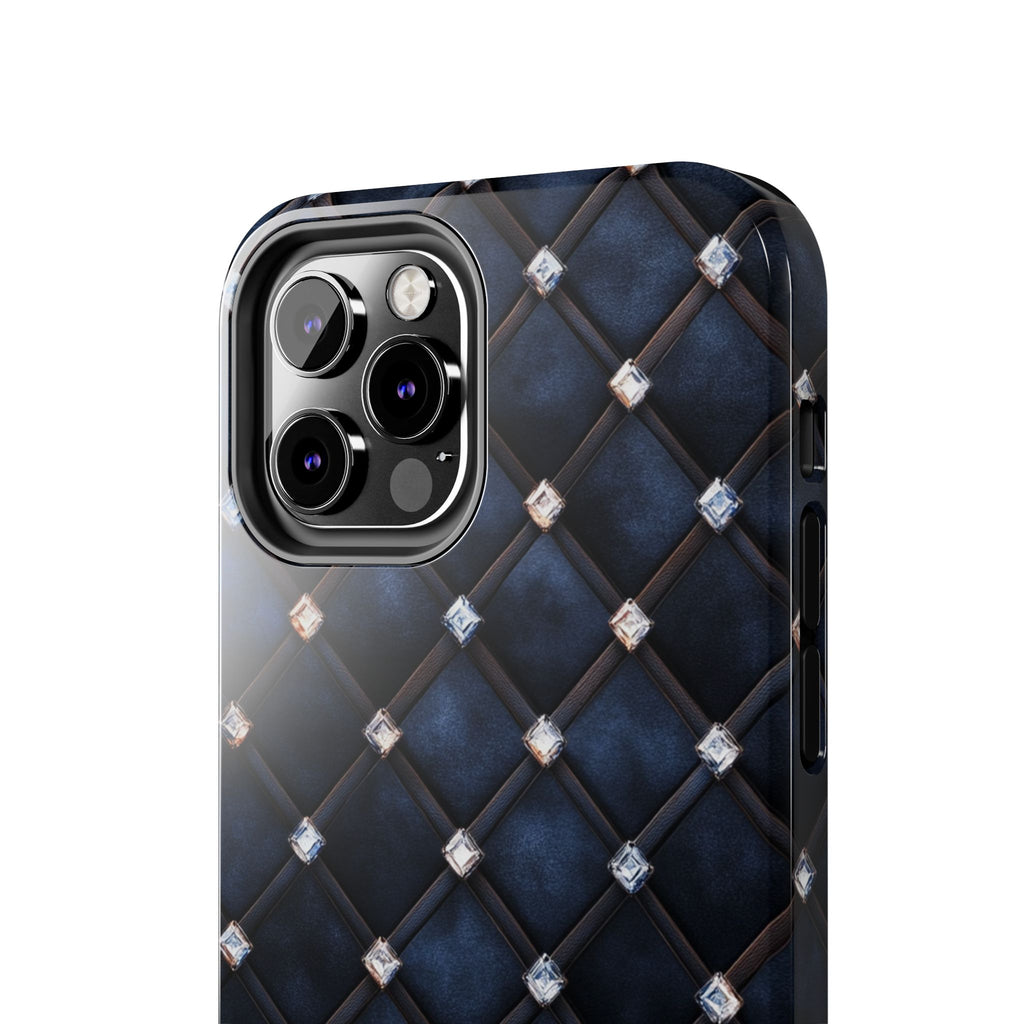 Fundas Premium MINUX para iPhone y Samsung Galaxy - Midnight Diamond Quilt