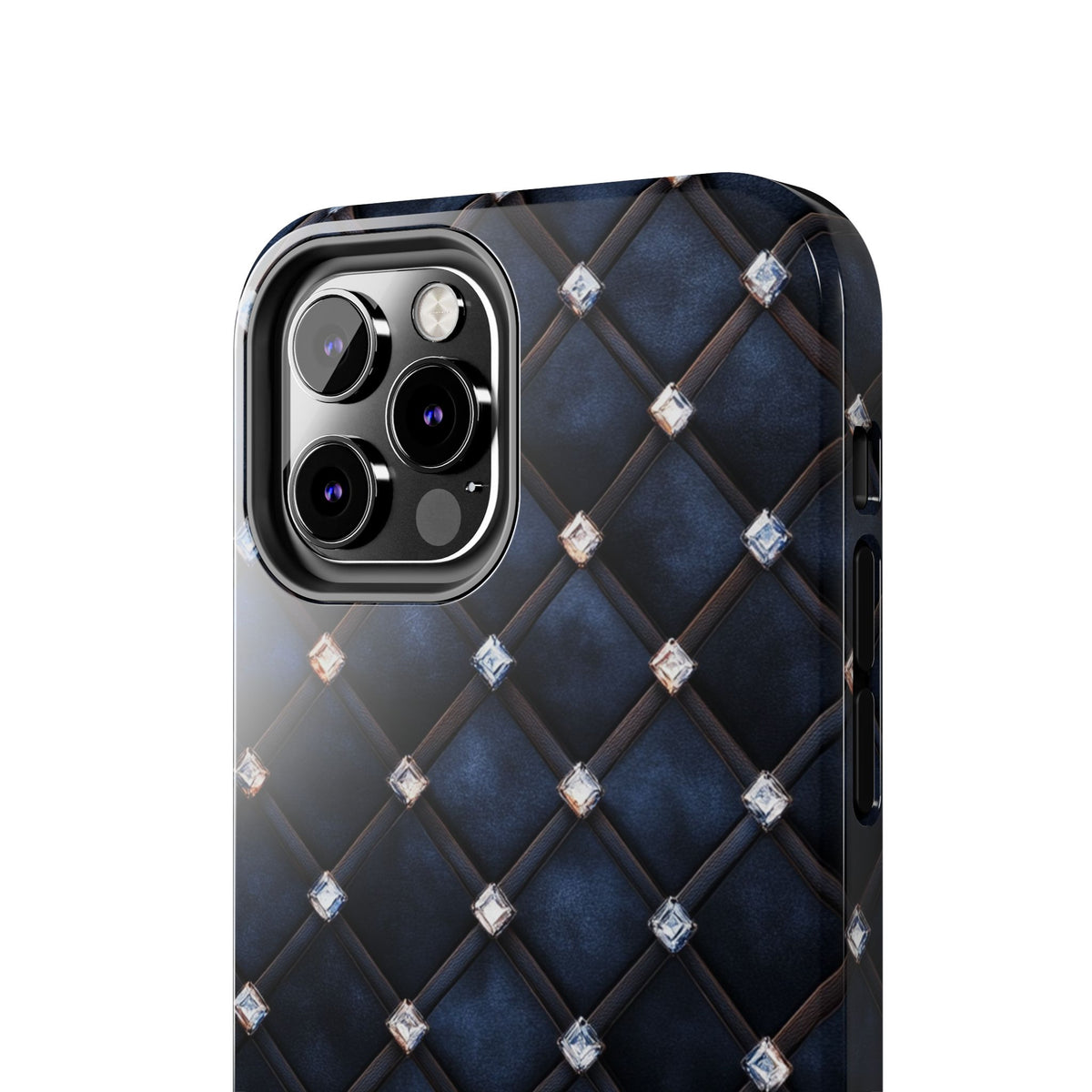 Fundas Premium MINUX para iPhone y Samsung Galaxy - Midnight Diamond Quilt