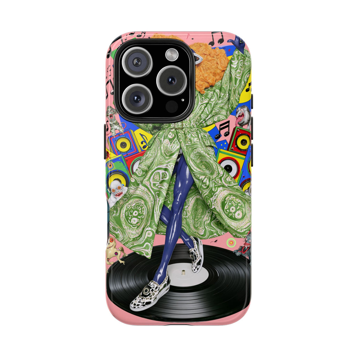 Fundas Premium MINUX para iPhone y Samsung Galaxy - Neon Tech Creature