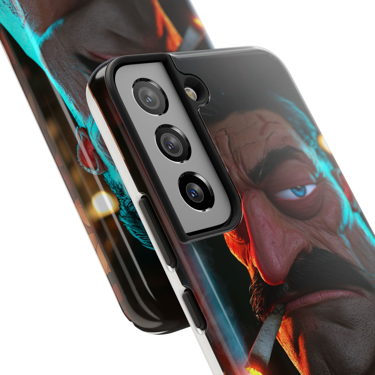 Funda Premium MINUX para iPhone y Samsung Galaxy - 3D Mustache Man 001