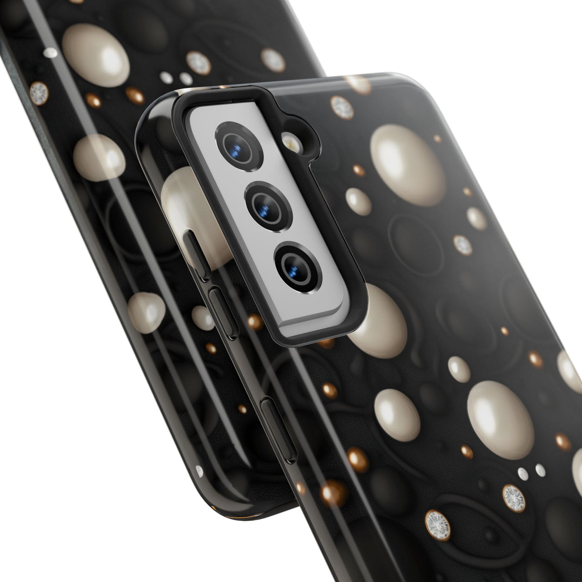 Fundas Premium MINUX para iPhone y Samsung Galaxy - Ivory Pearl Obsidian