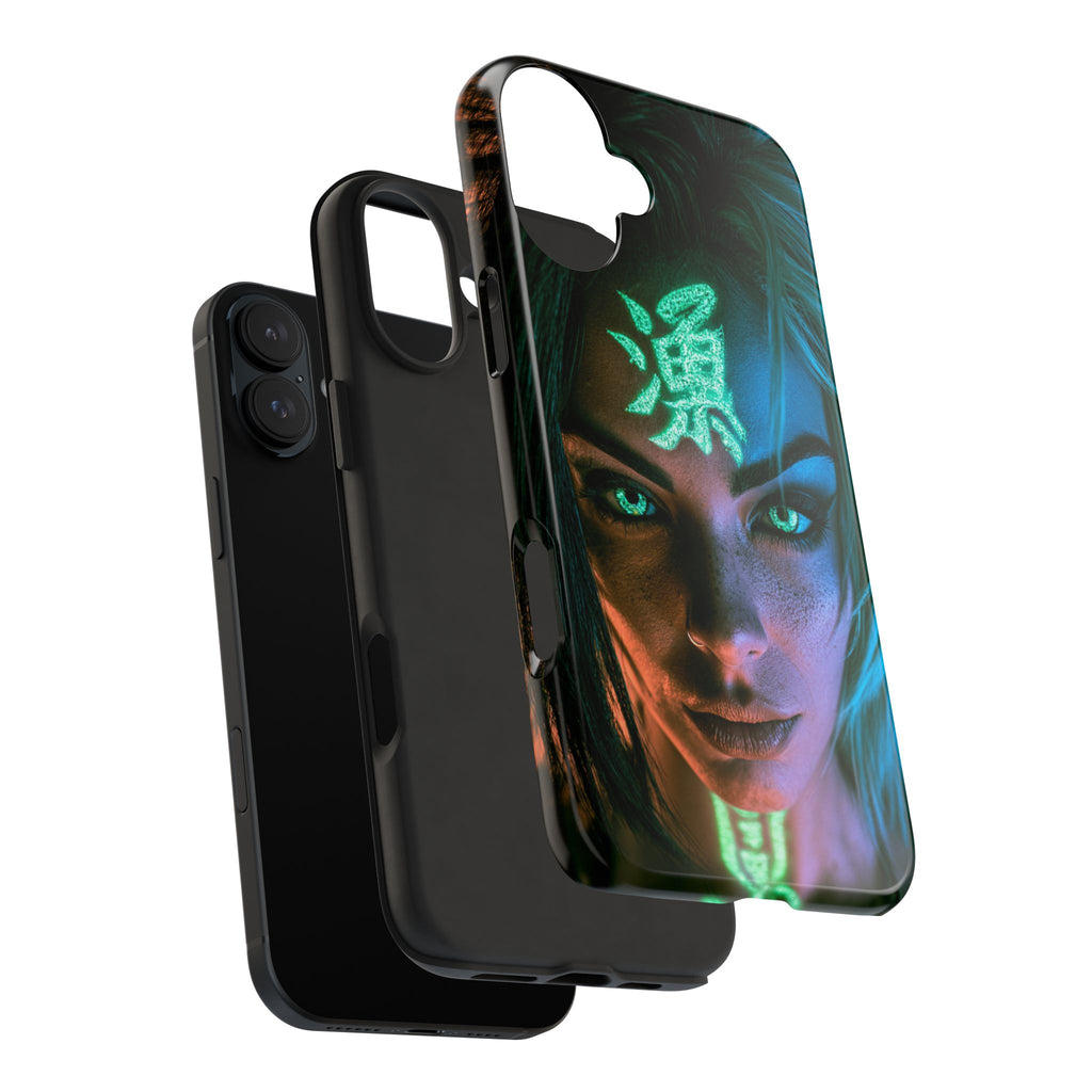 MINUX Premium Case - Neon girl 002