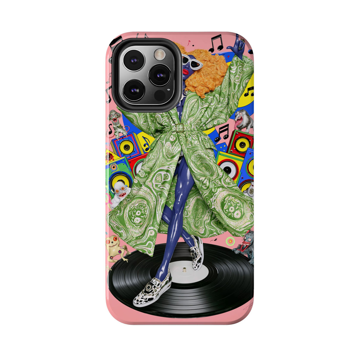 Fundas Premium MINUX para iPhone y Samsung Galaxy - Neon Tech Creature