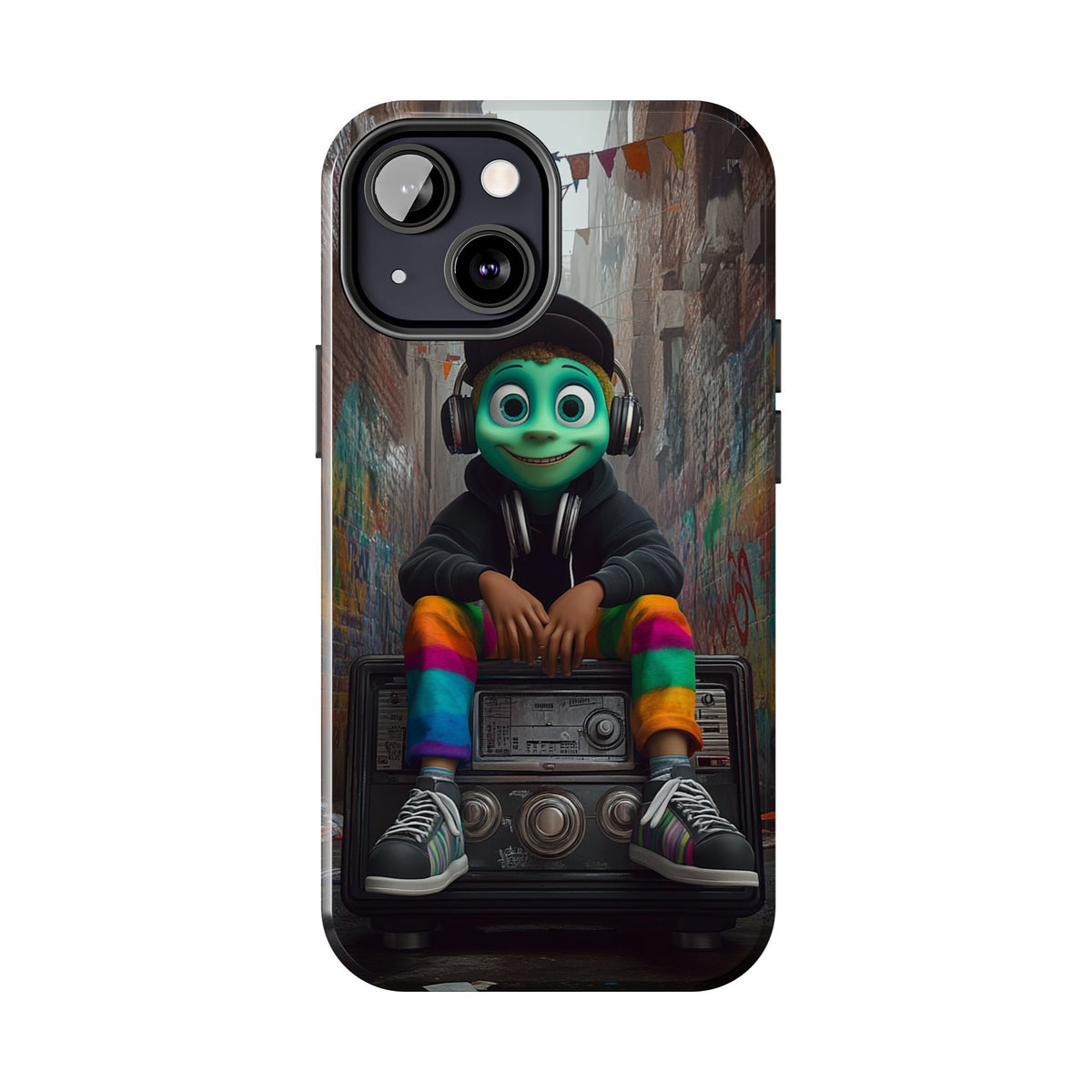 Funda Premium MINUX para iPhone y Samsung Galaxy - Alien Boy
