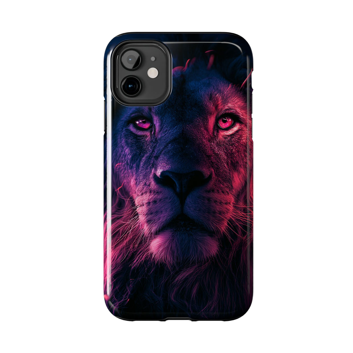 Funda Premium MINUX para iPhone y Samsung Galaxy - Neon lion